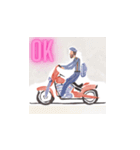 バイクのOKスタンプ（個別スタンプ：14）