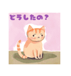 キュートな猫のあいさつ（個別スタンプ：36）