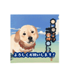 浮世絵風の犬と挨拶 vol.1（個別スタンプ：17）