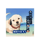 浮世絵風の犬と挨拶 vol.1（個別スタンプ：33）