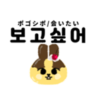 プリンうさぎ【日本語＆韓国語ver.】（個別スタンプ：13）