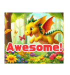 Joyful Forest Dragon 英語版（個別スタンプ：14）