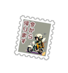 切手風ミニガール（個別スタンプ：4）