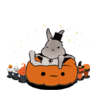 うさぽんのハロウィンスタンプ（個別スタンプ：20）