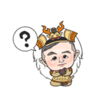 戦国武将 橙（個別スタンプ：4）