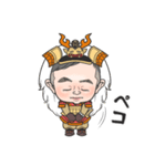 戦国武将 橙（個別スタンプ：6）