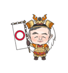 戦国武将 橙（個別スタンプ：7）