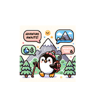 ペンギンの遊び時間スタンプ（個別スタンプ：20）