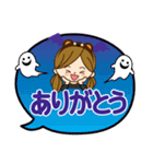 ハロウィンだよ♡カチューシャ女の子（個別スタンプ：16）