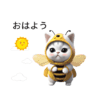 白いかわいい猫（個別スタンプ：22）