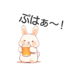 酒うさぎ【酒クズ・ビール】（個別スタンプ：16）