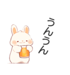 酒うさぎ【酒クズ・ビール】（個別スタンプ：30）