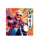 バイク大好き！おばあちゃんライダー！（個別スタンプ：1）