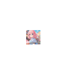 かわいいアニメ表情（個別スタンプ：1）
