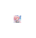 かわいいアニメ表情（個別スタンプ：2）