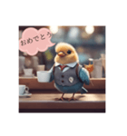 小鳥さんの応援メッセージ（個別スタンプ：8）