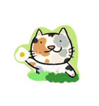 タイガーガール/何してるの？（個別スタンプ：1）