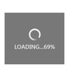 ローディング... 69% (LOADING)（個別スタンプ：2）