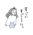 家族に送れるおねえさん（個別スタンプ：19）