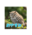 リアルで可愛いフクロウのリアクション（個別スタンプ：18）