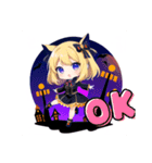 金髪ハロウィン娘（個別スタンプ：1）