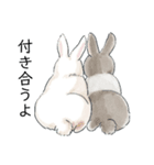 結婚しましたWeddig Rabbits（個別スタンプ：7）