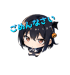 黒髪ハロウィンむすめ（個別スタンプ：6）