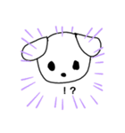 透明わんこのスタンプ（個別スタンプ：7）