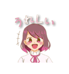 春夏秋冬の女の子（個別スタンプ：4）