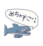 小学生が描いたサメスタンプ（個別スタンプ：1）