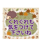 小さいハリネズミの心遣い伝えて＊秋冬（個別スタンプ：30）