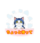 猫の挨拶スタンプセット（個別スタンプ：19）