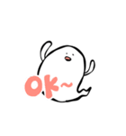 大福おばけちゃんの生活①（個別スタンプ：5）