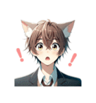 可愛い猫耳男子【日常スタンプ】（個別スタンプ：20）