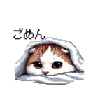 ドット絵 スコティッシュフォールド 猫（個別スタンプ：22）