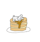 どこだって寝ちゃうくま（個別スタンプ：4）