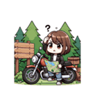 かわいいバイクスタンプ（個別スタンプ：5）