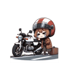 かわいいバイクスタンプ（個別スタンプ：10）