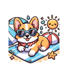 かわいいコーギー犬スタンプ（個別スタンプ：4）