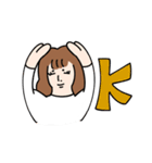 ゆるい女子大生（個別スタンプ：4）