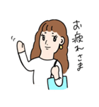 ゆるい女子大生（個別スタンプ：6）