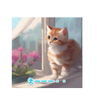 美しい子猫きれいイラスト大人友人向け（個別スタンプ：23）