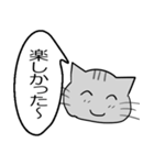 ひと言伝えるふきだしネコ（個別スタンプ：17）