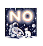 猫と宇宙飛行士（個別スタンプ：6）