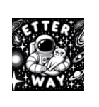 猫と宇宙飛行士（個別スタンプ：8）
