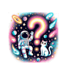 猫と宇宙飛行士（個別スタンプ：10）