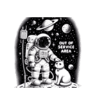 猫と宇宙飛行士（個別スタンプ：26）