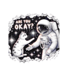 猫と宇宙飛行士（個別スタンプ：38）