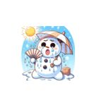 雪だるまの冬物語（個別スタンプ：24）