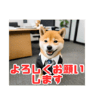 仕事好きな柴犬スタンプ（個別スタンプ：9）